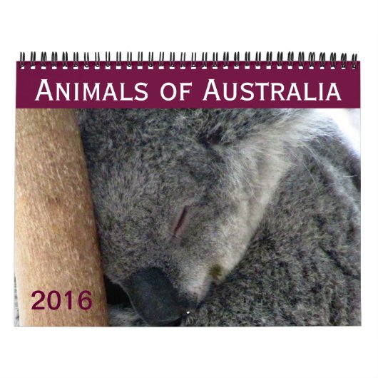 australische dieren 2016 kalender (Hoes)