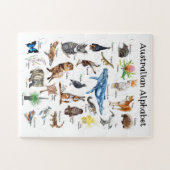 Australische Dieren Alfabet  Legpuzzel (Horizontaal)