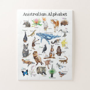 Australische Dieren Alfabet Legpuzzel