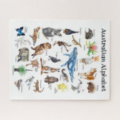 Australische Dieren Alfabet  Legpuzzel (Horizontaal)