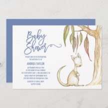 Australische dieren | Baby shower Kangaroo en Joey