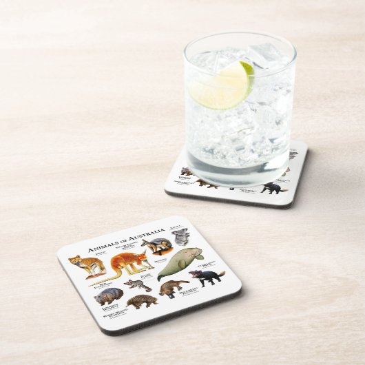 Australische dieren bier onderzetter (Rechterzijde)
