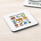 Australische dieren bier onderzetter (Linkerzijde)