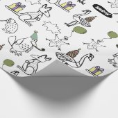 Australische dieren die op maat zijn gekleurd cadeaupapier (Hoek)