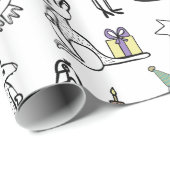 Australische dieren die op maat zijn gekleurd cadeaupapier (Rol Hoek)