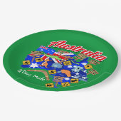 Australische dieren en locaties papieren bordje (Gekanteld)