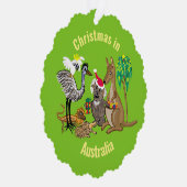 Australische dieren en Santa Koala Ornament Kaart (Rechts)