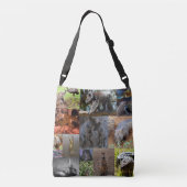Australische dieren Foto-collage, Crossbody Bag Tas (Achterkant)