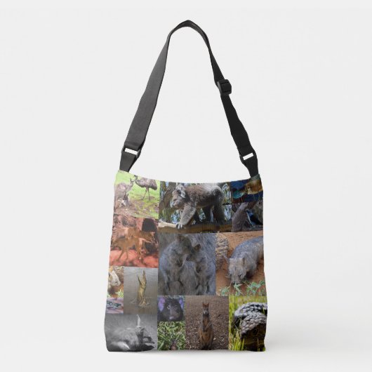 Australische dieren Foto-collage, Crossbody Bag Tas (Voorkant)