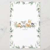 Australische dieren Greenery Baby Word Scramble (Achterkant)