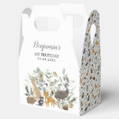 Australische dieren Greenery Eucalyptus Birthday Bedankdoosjes (Geopend)