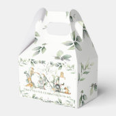 Australische dieren groen 1e verjaardag wild één bedankdoosjes (Achterkant)