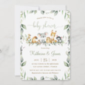 Australische dieren groene baby shower neutraal kaart (Voorkant)