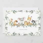 Australische Dieren Groene Luier Raffle Kaart (Achterkant)