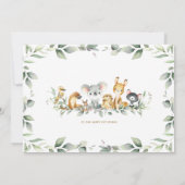 Australische Dieren Groene Luier Raffle Kaart (Achterkant)