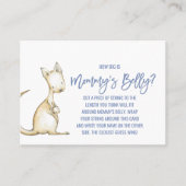 Australische dieren | Hoe groot is het Belly Game  Contactkaartje (Voorkant)