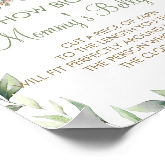 Australische dieren Hoe groot is het Belly Game va Poster (Hoek)