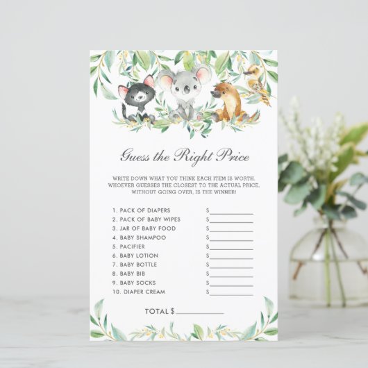 Australische dieren houden de juiste prijs in (Staand voorkant)