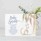 Australische dieren | Kangaroo en Joey Baby Sprink Kaart (Staand voorkant)