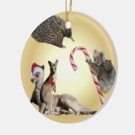 Australische dieren Kerstmis Keramisch Ornament (Links)