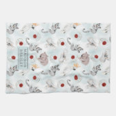 Australische dieren kletsen Waterverf op maat Theedoek (Horizontaal)