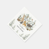 Australische dieren Leafy Eucalyptus Baby shower Servet (Hoek)