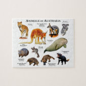 Australische dieren legpuzzel (Horizontaal)