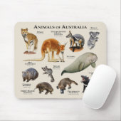 Australische dieren muismat (Met muis)
