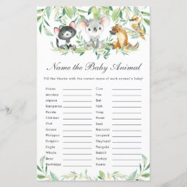 Australische dieren noemen het Baby Animal Fun Gam