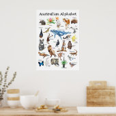 Australische dieren poster (Keuken)