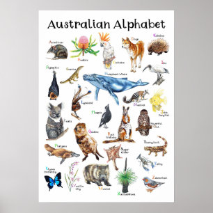 Australische dieren poster