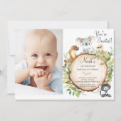 Australische Dieren Schattige Koala 1e Verjaardag  Kaart (Voorkant)