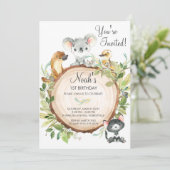 Australische Dieren Schattige Koala 1e Verjaardags Kaart (Staand voorkant)