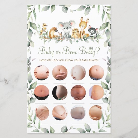 Australische dieren schotelen Baby of beren Belly (Voorkant)