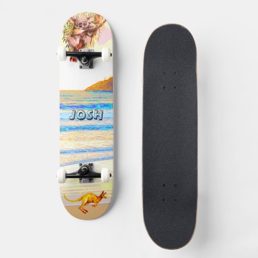 Australische Dieren Surfside Persoonlijk Skateboard (Voorkant)
