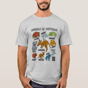 Australische dieren t-shirt