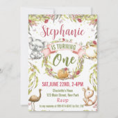 Australische dieren Uitnodiging voor verjaardagsfe (Voorkant)