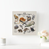 Australische dieren vierkante klok (Huis)
