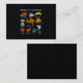 Australische dieren visitekaartje (Voorkant / Achterkant)