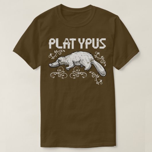 Australische dierentuin dierentuin keeper Platypus T-shirt (Design voorkant)