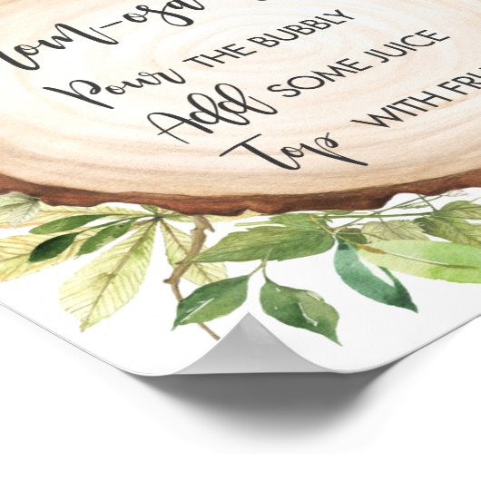 Australische diersoorten Greenery Shower Mam-osa B Poster (Hoek)