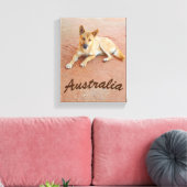 Australische dingo canvas print (Insitu (Woonkamer))