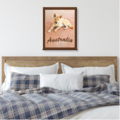 Australische dingo canvas print (Insitu (Slaapkamer))