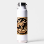 Australische Dingo: een Natuur Print Waterfles (Voorkant)
