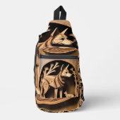 "Australische Dingo: Een Natuurprint" Sling Bag (Voorkant)