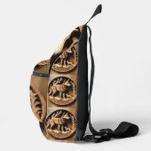"Australische Dingo: Een Natuurprint" Sling Bag (Rechts)