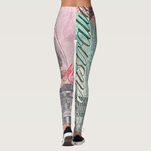 Australische dollars leggings (Achterkant)