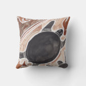 Australische dromen Myth Animals Big Turtle Pillow Kussen (Achterkant)