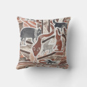 Australische dromen Mythische dieren Slangenkussen Kussen (Achterkant)