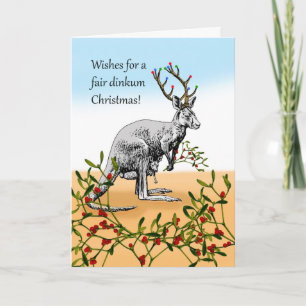 Australische echte Kerstmis, Kangadeer Kaart